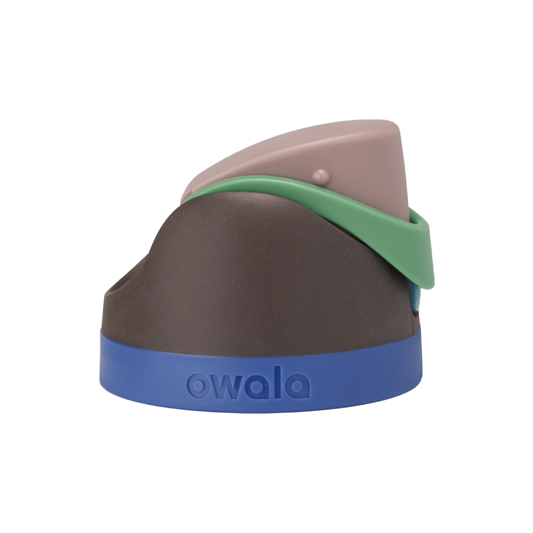 Owala FreeSip replacement lid in Very, Very Dark, all-matte black body with matching black carry loop