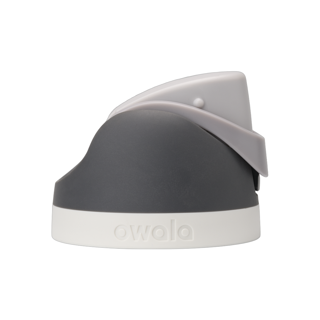 Owala FreeSip replacement lid in Very, Very Dark, all-matte black body with matching black carry loop